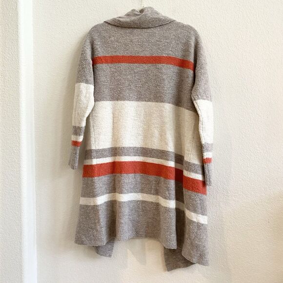 Caslon Duster Cardigan Front Pockets Wool Blend‎ Sweater Beige Womens Size XS - Picture 8 of 9